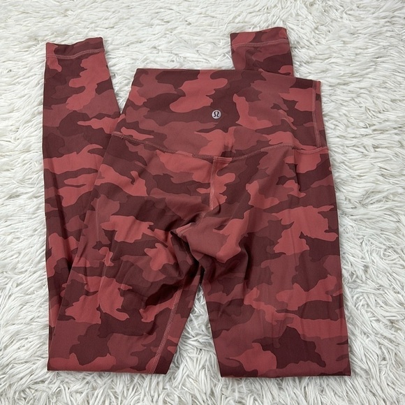 Lululemon Align High-Rise Pant 28" Heritage 365 Camo Brier Rose Multi - Picture 3 of 4